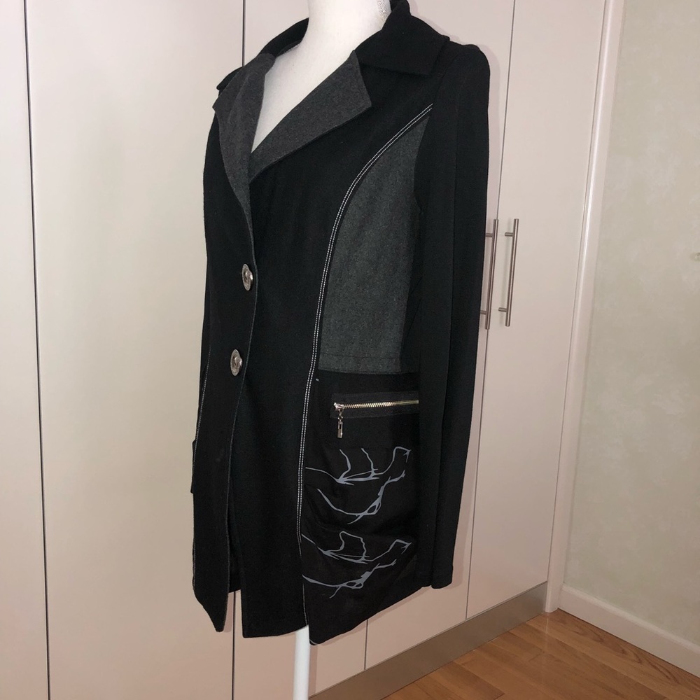 Blazer with Zip front Pockets